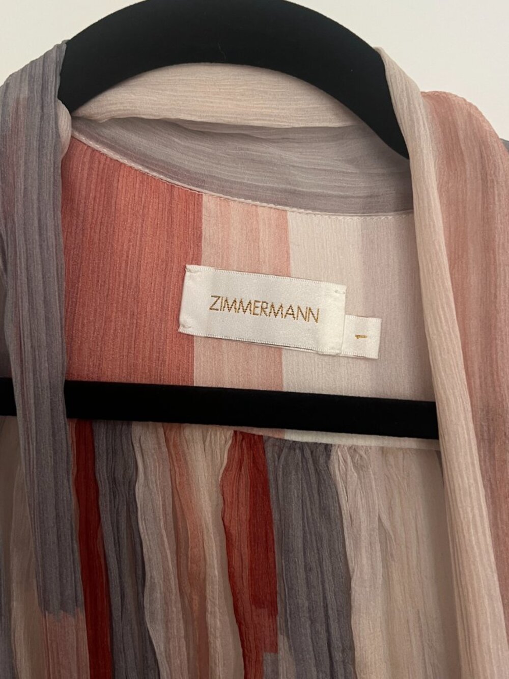 Zimmermann Sheer Silk Blouse Size 1/Small - Picture 4 of 7
